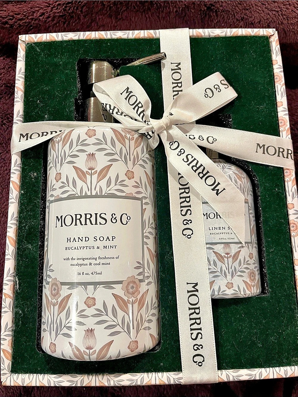 Morris & Co. Eucalyptus & Mint Hand Soap & Linen Spray Gift Set